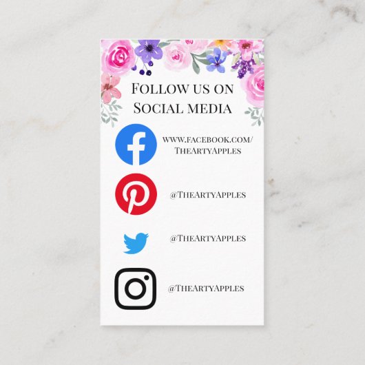 HINZUFÜGEN SIE IHRE LOGO-WÄSCHANWEISE PFLANZENKART VISITENKARTE (Rückseite)