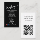 HINZUFÜGEN SIE IHRE LOGO-WÄSCHANWEISE PFLANZENKART VISITENKARTE (Vorne/Hinten)