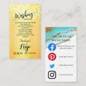 HINZUFÜGEN SIE IHRE LOGO-WÄSCHANWEISE PFLANZENKART VISITENKARTE (Vorne/Hinten)