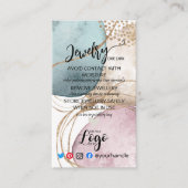 HINZUFÜGEN SIE IHREN LOGO Schmuck CARE CARDS UK Go Visitenkarte (Vorderseite)