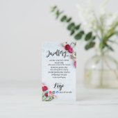 HINZUFÜGEN SIE IHREN LOGO-Schmuck CARE CARDS UK wh Visitenkarte (Stehend Vorderseite)