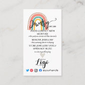 HINZUFÜGEN SIE IHREN LOGO Schmuck CARE CARDS USA R Visitenkarte (Vorderseite)