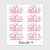 Hinzufügen Text Chinesisch Neujahr 2023 Jahr des R Aufkleber (Blatt)