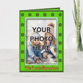 Hinzufügen von 2 Fotos in grünen Rahmen für Großmu Karte (Vorderseite)