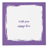 Hinzufügen von 4 Bildern lila weißes Foto anpassen Würfel (Vorderseite)