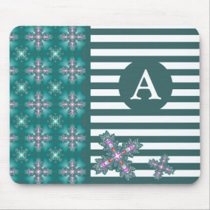 Hinzufügen von Artdeco-Blume für das Monogramm im  Mousepad
