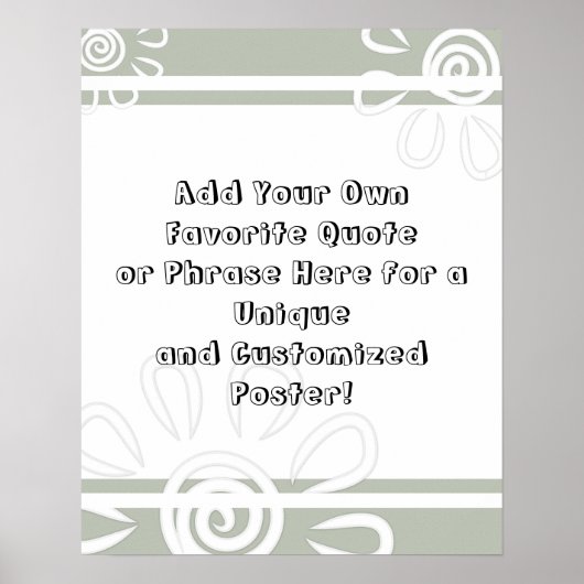 Hinzufügen von benutzerdefinierten AngebotsStriche Poster (Vorne)