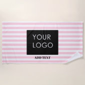 Hinzufügen von benutzerdefinierten Logo-Markierung Strandtuch (Vorderseite)