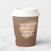 Hinzufügen von benutzerdefinierten QR-Code-Kaffeep Pappbecher (Rückseite)