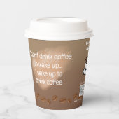 Hinzufügen von benutzerdefinierten QR-Code-Kaffeep Pappbecher (Vorderseite)