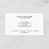 Hinzufügen von Beruflichen Firmenkarten für Ihr Lo Visitenkarte (Rückseite)