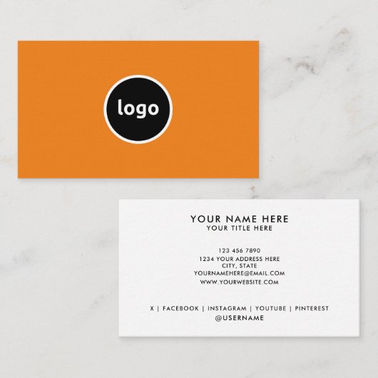 Hinzufügen von Beruflichen Firmenkarten für Ihr Lo Visitenkarte (Vorne/Hinten)