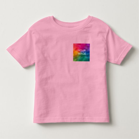Hinzufügen von Bildern zu trendy rosa zwei Seiten Kleinkind T-shirt (Vorderseite)