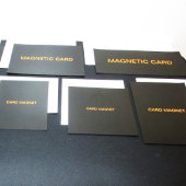 Hinzufügen von Bildtext oder Logo zum Entwurf eine Magnetkarte