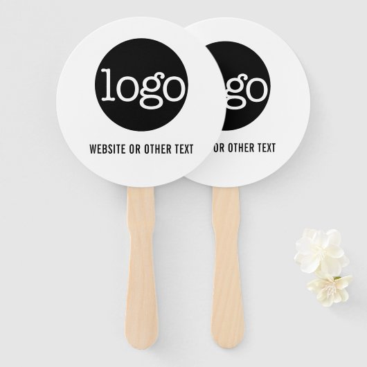 Hinzufügen von Business Pic oder Logo mit Website  Fächer (Vorne und Hinten)