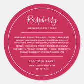 Hinzufügen von Farbkomponenten mit weißem Rand und Runder Aufkleber (Vorderseite)