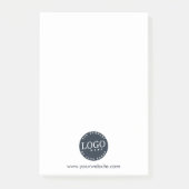 Hinzufügen von Firmenlogo und Firmenwebsite für Mi Post-it Klebezettel (Vorderseite)