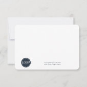 Hinzufügen von Firmenlogo und Mitarbeitern Dankeskarte (Vorderseite)