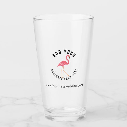 Hinzufügen von Firmenlogo und Mitarbeitern Glas (Vorderseite)