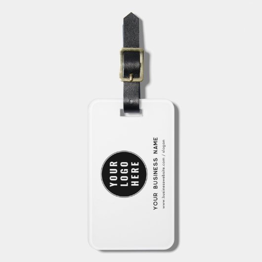 Hinzufügen von Firmenlogo und Website-benutzerdefi Gepäckanhänger (Vorderseite vertikal)