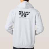 Hinzufügen von Firmenlogos - Messe für Mitarbeiter Hoodie (Rückseite)