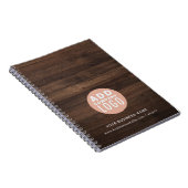 Hinzufügen von Firmenlogos Mitarbeiter von Rustic Notizblock (Rechte Seite)