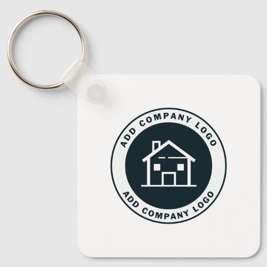 Hinzufügen von Firmenlogos Moderner Mitarbeiter de Schlüsselanhänger (Vorderseite)