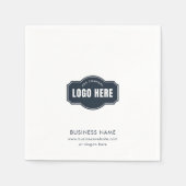 Hinzufügen von Firmenlogos und Firmenveranstaltung Serviette (Vorderseite)