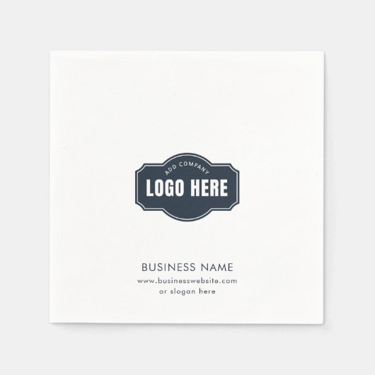 Hinzufügen von Firmenlogos und Firmenveranstaltung Serviette (Vorderseite)