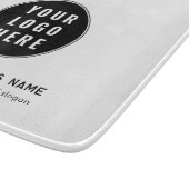 Hinzufügen von Firmenlogos und Firmenwebsite Benut Schneidebrett (Ecke)