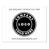 Hinzufügen von Firmenlogos und Firmenwebsite-Mitar Gummistempel (Prägung)