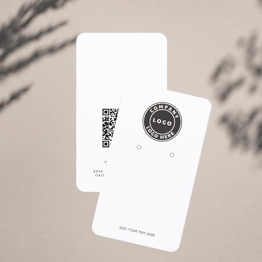 Hinzufügen von Firmenlogos und QR-Code-Speicherkar Visitenkarte