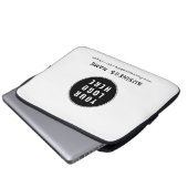Hinzufügen von Firmenlogos und Website-Werbung Laptopschutzhülle (Vorne Knopf)