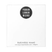 Hinzufügen von Firmenlogos und Website-Werbung Notizblock (Vorderseite)