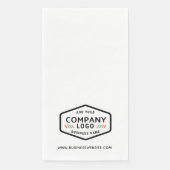 Hinzufügen von Firmenlogos und Websites für Untern Serviette (Vorderseite)