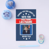 Hinzufügen von Foto-benutzerdefinierten Wahlkampfv Flyer (Einzeln)