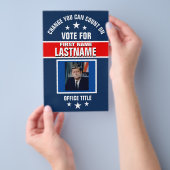 Hinzufügen von Foto-benutzerdefinierten Wahlkampfv Flyer (Handgriff)