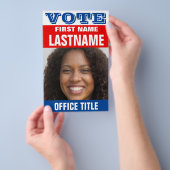 Hinzufügen von Foto-benutzerdefinierten Wahlkampfv Flyer (Handgriff)