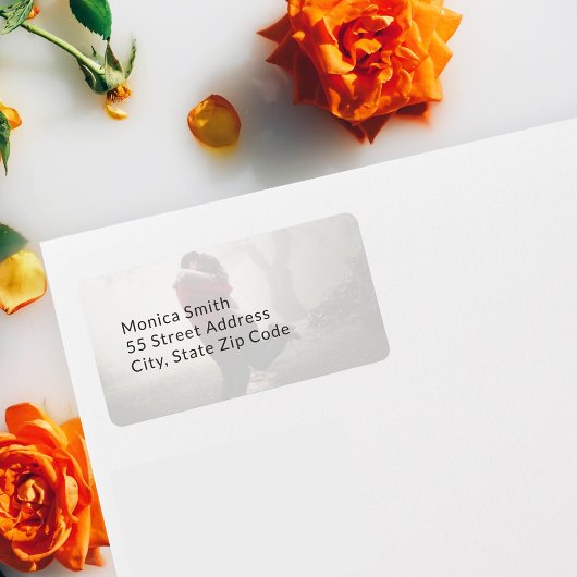 Hinzufügen von Foto Custom Wedding Adressaufkleber
