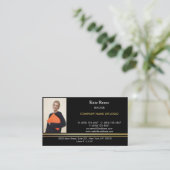 Hinzufügen von Foto-Einfügen-Echtes Anwesen Berufl Visitenkarte (Stehend Vorderseite)