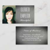 Hinzufügen von Foto-Haarstylist oder beliebigem Be Visitenkarte (Vorne/Hinten)