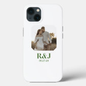 Hinzufügen von Foto Monogram IPhone Case (Rückseite)