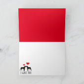 Hinzufügen von Foto-Personalisiert-Hunde-Valentine Dankeskarte (Innenseite)