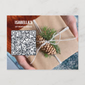 Hinzufügen von Foto QR Code Visitenkarte Postkarte (Vorderseite)