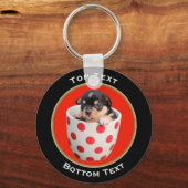 Hinzufügen von Foto und Text benutzerdefiniert Schlüsselanhänger (Vorderseite)