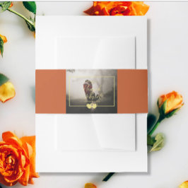 Hinzufügen von Foto Wedding Terracotta Einladung B Einladungsbanderole