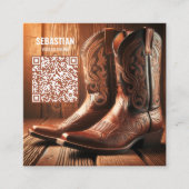 Hinzufügen von Foto Western 2026 Kalender-Visitenk Quadratische Visitenkarte (Vorderseite)