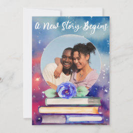 Hinzufügen von Fotobüchern und Rose Pastel Wasserf Einladung