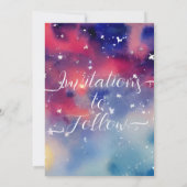 Hinzufügen von Fotobüchern und Rose Pastel Wasserf Save The Date (Rückseite)