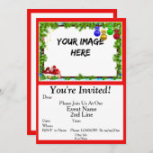 Hinzufügen von FotoChange ALL TEXT Weihnachts-Part Einladung (Vorne/Hinten)